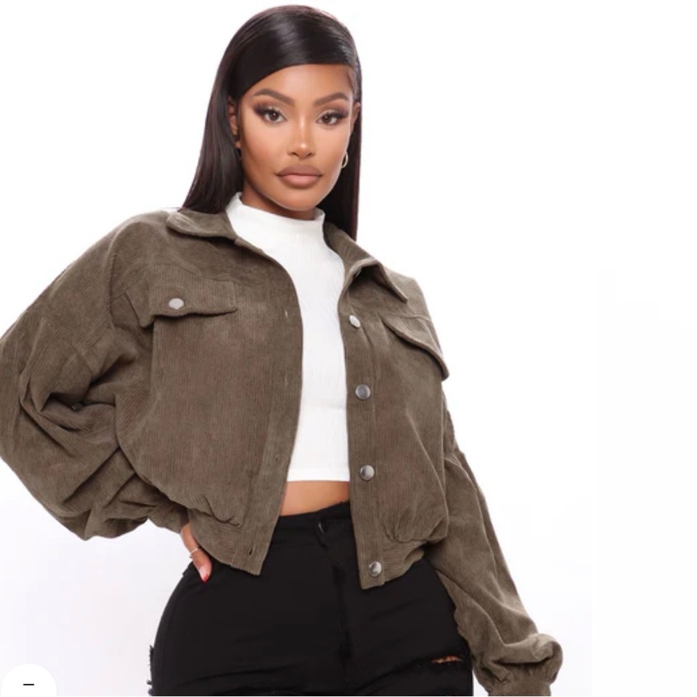 Women's Corduroy Jacket in Olive🫒 💚